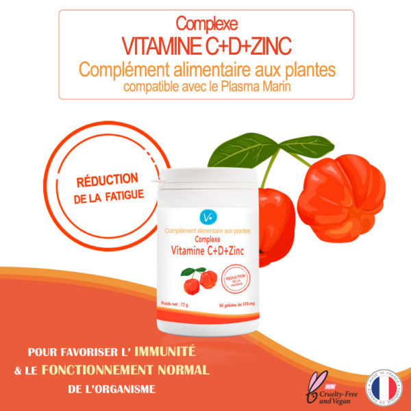 Complexe de Vitamine C + D + Zinc